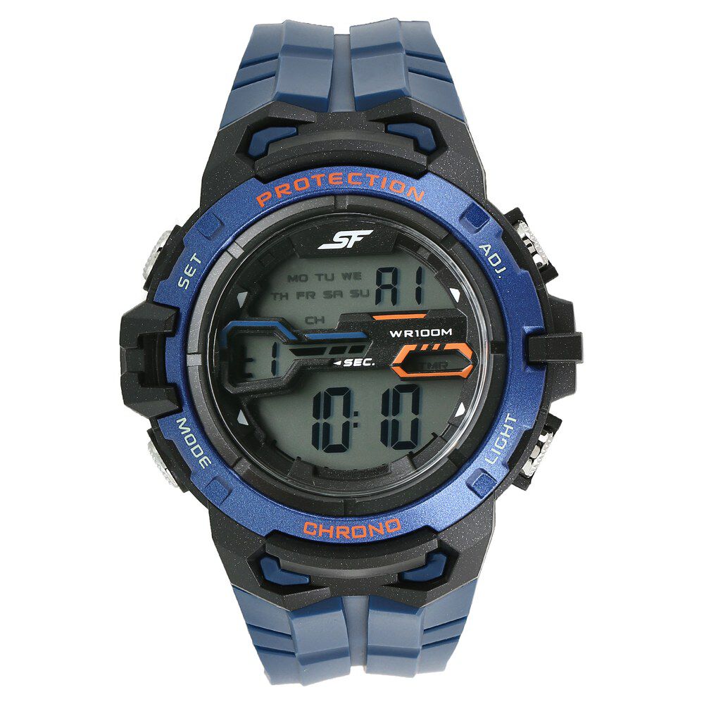 Buy Online SF Super Fibre Digital Dial Plastic Strap Watch for Men np77076pp01 Sonata