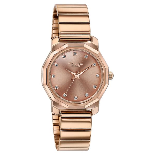 Sonata Poze Quartz Analog Rose Gold Dial Rose Gold Metal Strap Watch For Women - image number 2