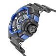 SF Quartz Analog Digital Black Dial PU Strap Watch for Men - image number 2