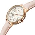 Sonata Eternia Quartz Multifunction Silver Dial Leather Strap Watch For Women - image number 2