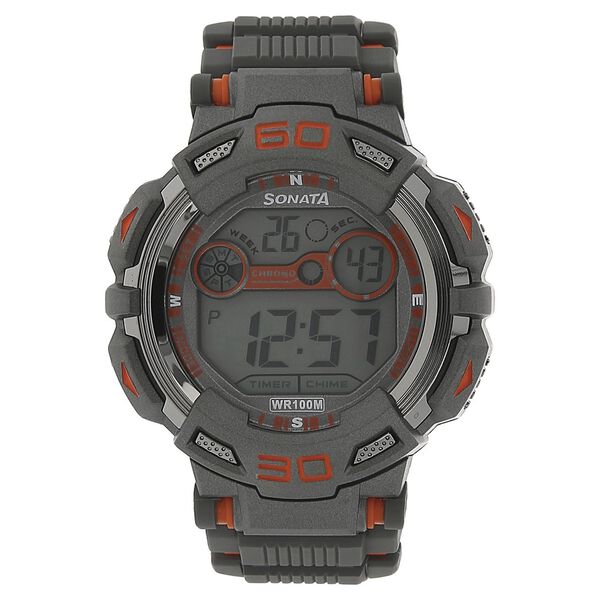 SF Digital Dial Plastic Strap Watch for Men - image number 0
