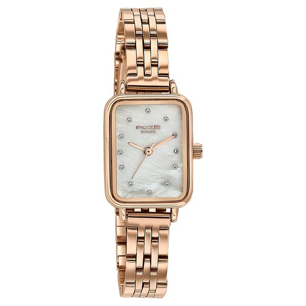 Sonata Poze Quartz Analog Mother of Pearl Dial Rose Gold Metal Strap Watch For Women - image number 2