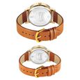 Sonata Pairs Quartz Analog Blue Dial Leather Strap Watch for Couple - image number 3