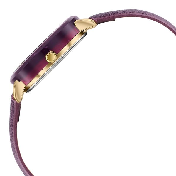 Poze By Sonata Quartz Analog Purple Dial Purple PU Leather Strap Watch For Women - image number 5