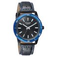 Poze By Sonata Quartz Analog Black Dial Two Toned Leather Strap Watch For Men - image number 2