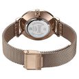 Sonata Quartz Analog White Round Dial Rose Gold Stainless Steel Strap Watch For Women - image number 5