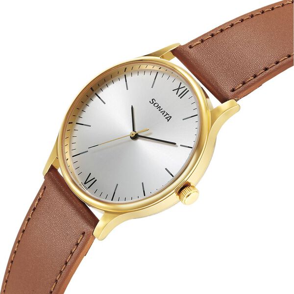 Sonata Quartz Analog Silver Dial Watch for Men - image number 2