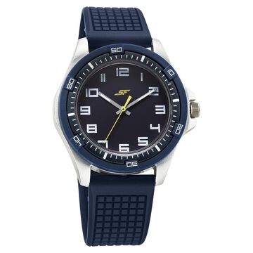 SF Sporty Analogs Quartz Analog Blue Dial Blue Plastic Strap Watch For Men