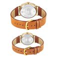 Sonata Pairs Quartz Analog Multicoloured Dial Leather Strap Watch for Couple - image number 3