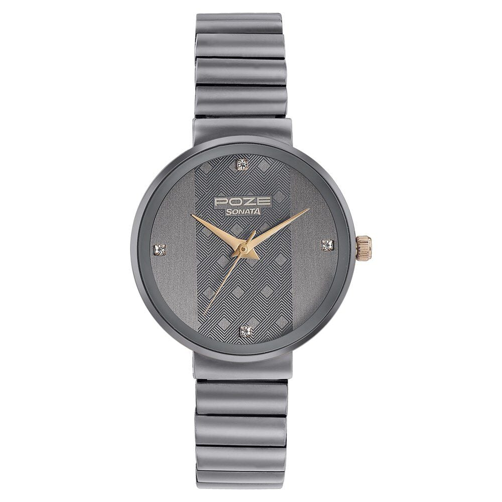 Grey strap watch ladies hotsell