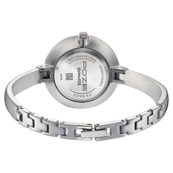 Poze by Sonata Quartz Analog Blue Dial Metal Strap Watch for Women - image number 4