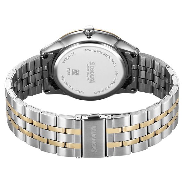 Sonata Eternia Quartz Analog with Date Silver Dial Metal Strap Watch For Men - image number 4
