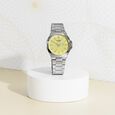 Sonata Poze Quartz Analog Yellow Dial Silver Colour Stainless Steel Strap Watch For Men - image number 0