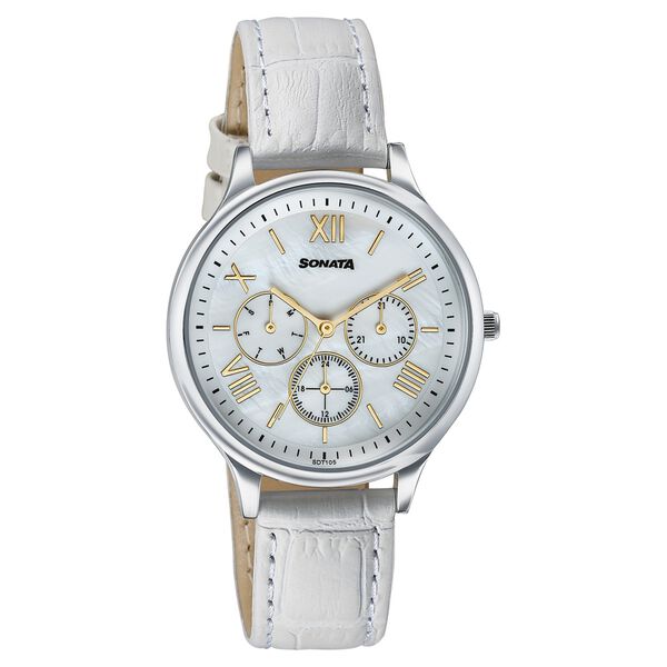 Sonata Women's Work Wear leather Watch - Premium Multifunction design for everyday style - image number 1
