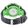 SF Quartz Analog Digital Black Dial PU Strap Watch for Men - image number 3