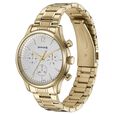 Sonata Quartz Multifunction White Dial Golden Stainless Steel Strap Watch For Men - image number 3
