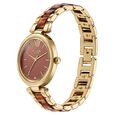Sonata Poze Quartz Analog Brown Dial Bimetal Strap Watch For Women - image number 4