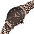 Sonata Wedding Quartz Analog Brown Dial Stainless Steel Strap Watch For Men - image number 1