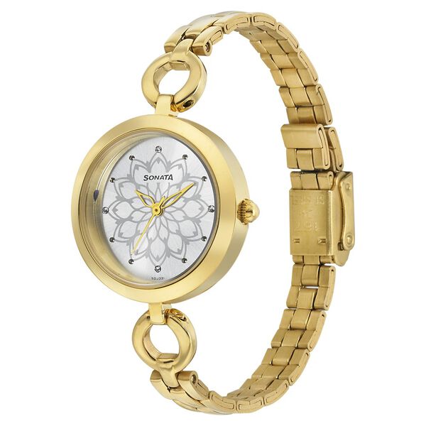 Sonata Wedding Silver Dial Women Watch With Stainless Steel Strap - image number 1