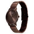 Sonata Sleek Women Charcoal Gray Dial Ultra-Slim Gunmetal Watch - image number 1