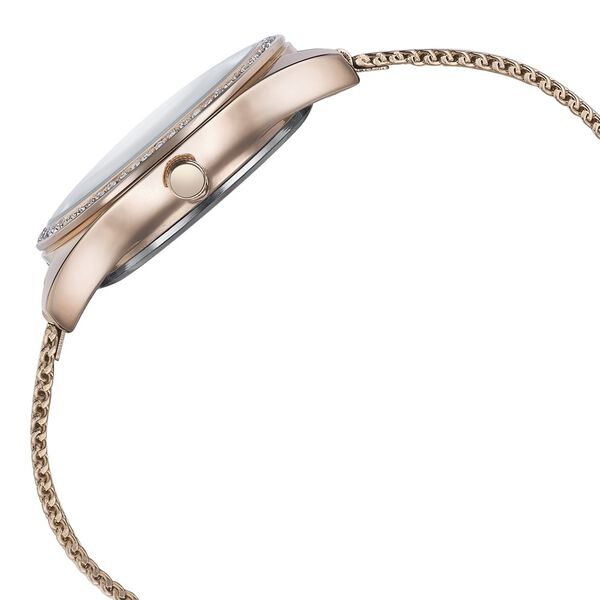 Sonata Poze Quartz Analog Mother of Pearl Dial Rose Gold Color Stainless Steel Strap Watch For Women - image number 4