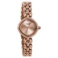 Poze Poze Quartz Analog Pink Dial Rose Gold Metal Strap Watch For Women - image number 2