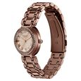 Poze By Sonata Quartz Analog Beige Dial Brown Metal Strap Watch For Women - image number 4