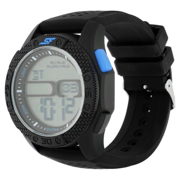 SF Carbon Series Digital Dial Unisex Watch With Plastic Strap - image number 1