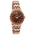 Sonata Poze Quartz Analog Brown Dial Rose Gold Metal Strap Watch For Women - image number 2