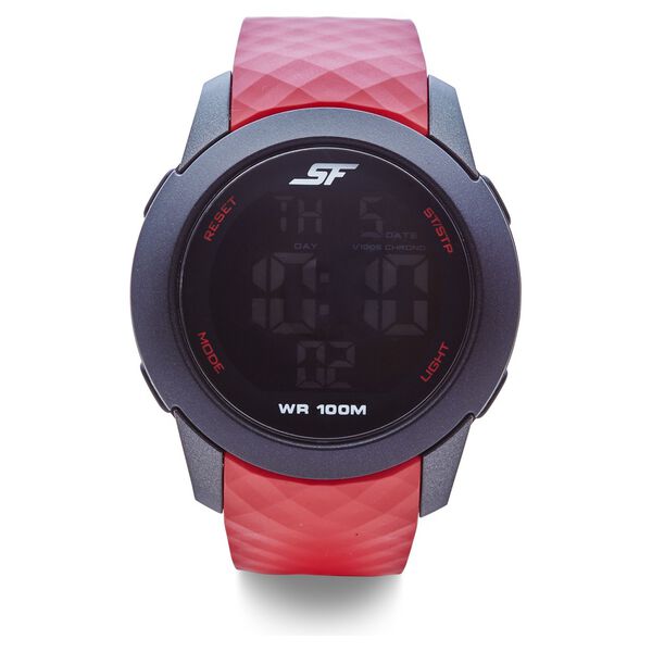 SF Digital Dial PU Strap Watch for Men - image number 0