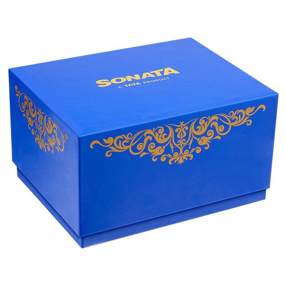 Buy Online Sonata Quartz Analog with Date White Dial Metal Strap Watch for Couple ns713187029km01p Sonata