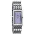 Poze Poze Quartz Analog Purple Dial Silver Metal Strap Watch For Women - image number 2