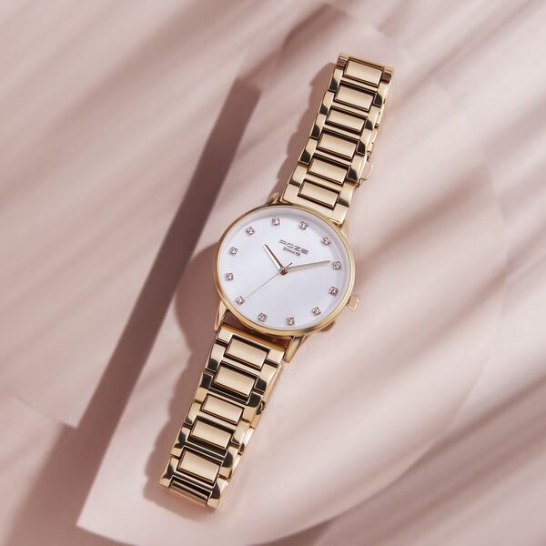 Sonata Poze Quartz Analog White Dial Metal Strap Watch for Women - image number 0
