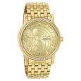 Sonata Quartz Analog Champagne Dial Stainless Steel Strap Watch for Men