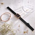 Sonata Poze Quartz Analog Blue Mother Of Pearl Dial Silver Color Stainless Steel Strap Watch For Women
