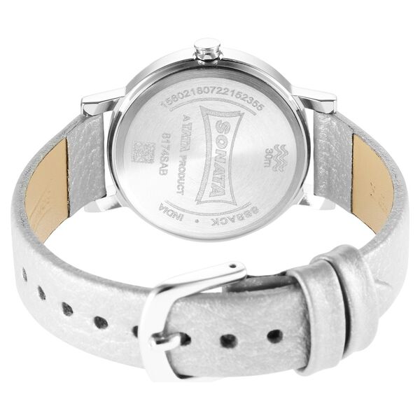 Sonata Ladies Essentials Blue Dial Leather Strap Watch for Women - image number 3