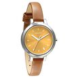 Sonata Play Pink Dial Women Watch With Leather Strap