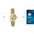 Poze By Sonata Quartz Analog Silver Dial Gold Metal Strap Watch For Women - image number 3