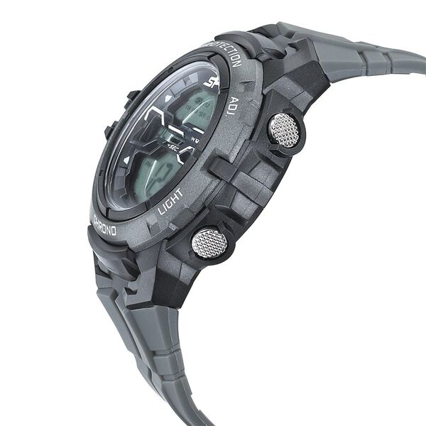 SF Digital Dial Grey PU Strap Watch For Men - image number 2