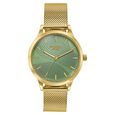 Poze By Sonata Quartz Analog Green Dial Golden Metal Strap Watch For Women - image number 1