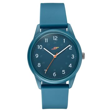 Sonata SF Field watch Quartz Analog Blue Dial Blue Silicone Strap Watch For Men