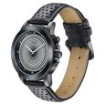 Poze By Sonata Quartz Analog Black Dial Black PU Leather Strap Watch For Men - image number 4