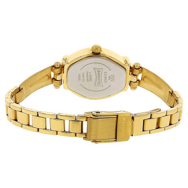 Sonata Quartz Analog White Dial Stainless Steel Strap Watch for Women - image number 3