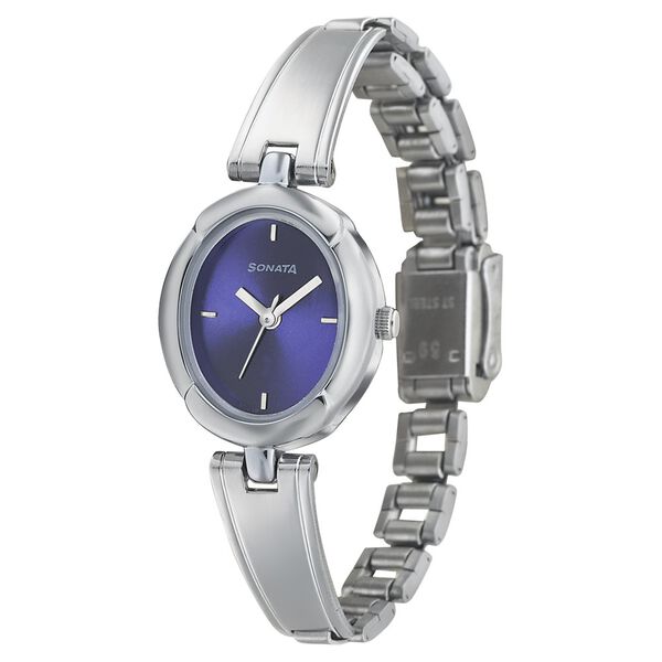 Sonata Essentials Purple Dial Women Watch With Stainless Steel Strap - image number 1