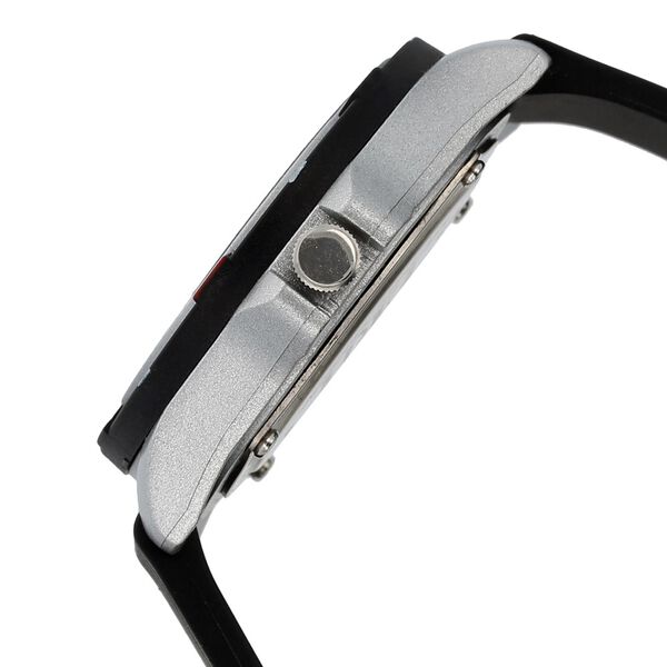 SF Quartz Analog Black Dial Plastic Strap Watch for Men - image number 2