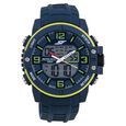 SF Quartz Analog Digital Dial Silicone Strap Watch for Men - image number 0