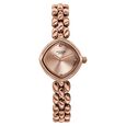 Poze Poze Quartz Analog Pink Dial Rose Gold Metal Strap Watch For Women - image number 1