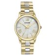 Sonata Glam Gold Quartz Analog Silver Dial Stainless Steel Strap Watch For Women
