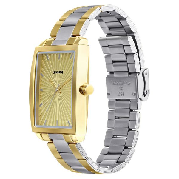 Sonata Quartz Analog Stainless Steel Strap Watch for Men - image number 1