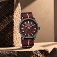 Poze By Sonata Quartz Analog Blue Dial Red Nylon Strap Watch For Men